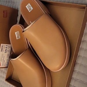 Fitflops Pilar Leather Mule Beige